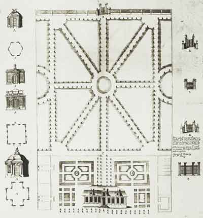Проект образцового загородного дома. Архитектор Д.Трезини. 1710. Использовался при застройке района Фонтанки
