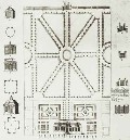 Проект образцового загородного дома. Архитектор Д.Трезини. 1710. Использовался при застройке района Фонтанки