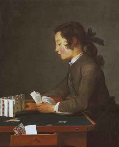 Жан-Батист Симеон Шарден. Игра в карты. 1737. Холст, масло. Национальная галерея. Вашингтон
