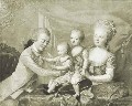 К.Хойер (?) Великий князь Павел Петрович и великая княгиня Мария Федоровна с сыновьями Александром и Константином. 1781