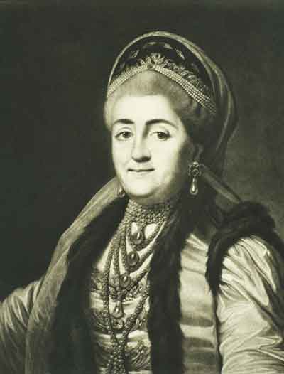 Императрица Екатерина II. Гравюра Диксона с портрета работы В.Эриксена
