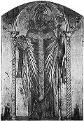 Св. Донат с ктиторами. Рельеф. Киотная икона в базилике Богоматери и св. Доната в Мурано. 1310
