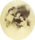 Анна, Дарья, Екатерина Тютчевы. Рисунок А.Саломе. Мюнхен. 1843