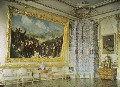 Картина Готфрида Виллевальде «Пленение Шамиля» в Малой Белой столовой Екатерининского дворца. Фотография 1917 года