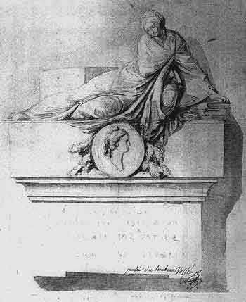 Луи Клод Вассе. Эскиз надгробия Екатерины Голицыной. Около 1761 года. Париж. Школа изобразительных искусств
