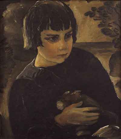 А.Кравченко. Портрет Наташи Кравченко. 1919. Холст, масло
