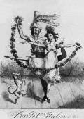 Неизвестный художник. Карикатура на итальянский балет. 1795