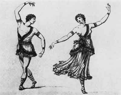 Д.Прельяско. Эскизы костюмов для танцовщиков. Конец XVIII века
