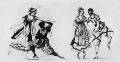 Д.Прельяско. Эскизы костюмов для танцовщиков. Конец XVIII века