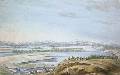 Вид Уральских гор от Обдорска. 1802. Акварель