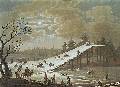 Ледяные горки на Иртыше при Тобольске. 1812. Рисовал и гравировал Е.Корнеев