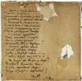 Автограф стихотворения Ю.П.Анненкова на обороте его акварели «Городок в Бретани». 1917. Публикуется впервые