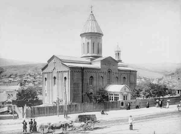 Тифлис. Церковь Григория Просветителя в Авлабаре. Фото Д.И.Ермакова.  Разрушена в 1930-е годы
