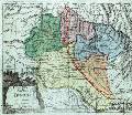 Схема маршрута А.Х.Бенкендорфа на карте Грузии из Атласа Российской империи. 1796