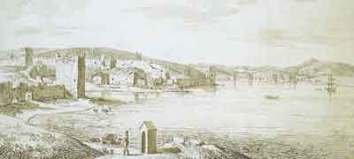Вид руин Кафы (Феодосии). 1804. Тушь, перо
