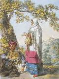 Албанцы. 1809. Рисовал, гравировал и раскрасил Е.М.Корнеев.