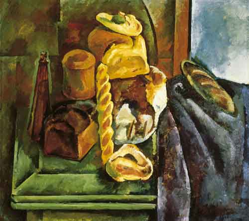 А.В.Куприн. Натюрморт с хлебами. 1914. Холст, масло
