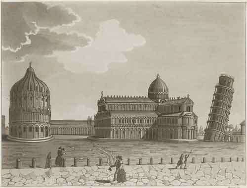 Пиза. Соборная площадь с Баптистерием, собором и «Падающей башней»
