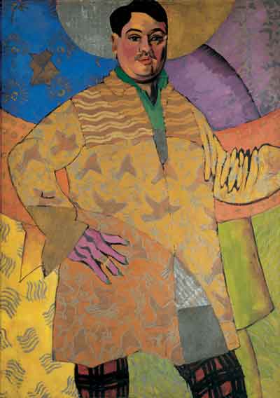 А. Лентулов. Автопортрет (Le grande peintre). 1915. Холст, масло. ГТГ. Художественное общество «Бубновый валет»
