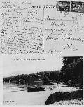 Письмо Марка Шагала д-ру В.Барту от 25 июля 1933 года. На обороте открытки — вид на Авиньон со стороны реки Леман