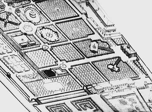 Деталь плана Санкт-Петербурга, составленного Сент-Илером в 1760–1770-е годы
