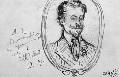 Рисунок А.Н.Бенуа с надписью: «Н.Г.Платер на прощальном чае в H?tel Talbot [Отель Тальбо] IX 1906». Бумага, графитный карандаш