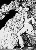 К.А.Сомов. Иллюстрация к книге «Le Livre de la Marquise» (СПб.: Изд. Голике и Вильборг, 1918). 1916