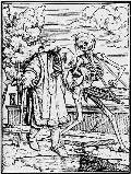 Ганс Гольбейн Младший. Старик. Из серии «Пляска смерти». 1524–1526. Ксилография