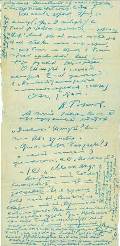 Автограф письма В. В. Розанова В.Ф.Эрну от 6 апреля 1916 года