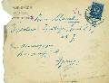 Конверт розановского письма В.Ф.Эрну от 6 апреля 1916 года