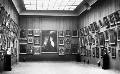 Брюлловский зал. Экспозиция И.Э.Грабаря. Фотография конца 1910-х годов