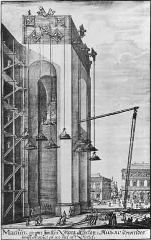 Э.Пальмквист (1650-1651-?). Подъем большого колокола в Кремле в 1674 году. Из издания "Рисунки из альбома Эриха Пальмквиста". Стокгольм, 1898
