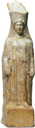 Терракотовая статуэтка пеплофоры. Беотия. Середина V века до н.э. ГЭ