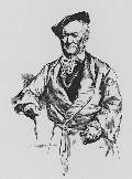 Эрнест Карлович Липгарт. Рихард Вагнер. Иллюстрация из журнала «La vie moderne», 1880