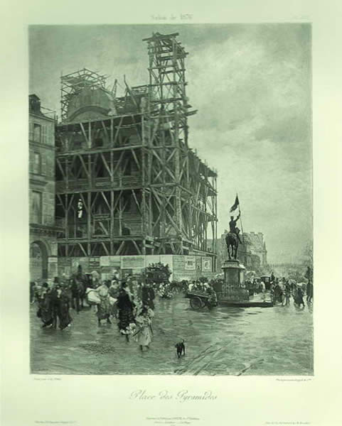 Джузеппе де Ниттис. Площадь Пирамид. 1876. Холст, масло
