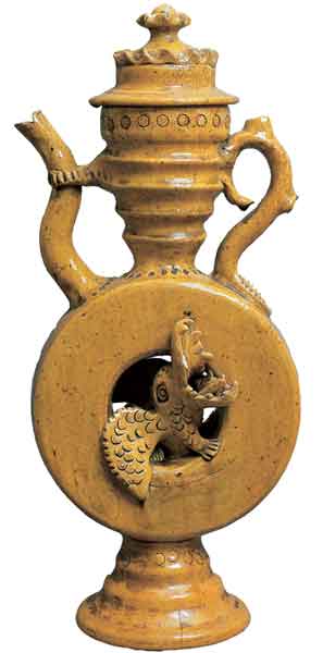 Скопинская керамика. Квасник с драконом. Конец XIX — начало XX века
