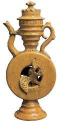 Скопинская керамика. Квасник с драконом. Конец XIX — начало XX века