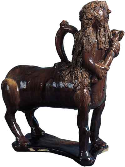 Скопинская керамика. Скульптура «Полкан». Конец XIX — начало XX века
