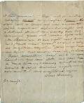 Автограф письма Д.В.Давыдова П.И.Шаликову от 10 октября 1822 года
