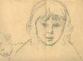 Э.К.Липгарт. Портрет сына Оттона. 1878. Бумага, карандаш. Архив ГЭ