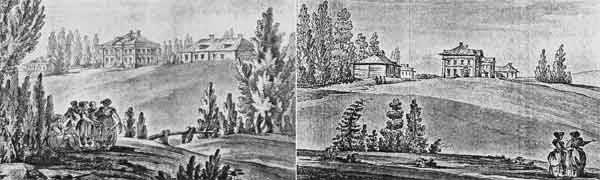 	Усадьба в Парголове. Рисунки Дж.Кваренги. 1780-е годы
