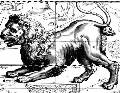 Изображение созвездия Льва в атласе Рейссига. 1829