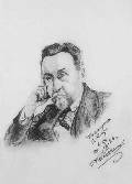 С.В.Яблоновский.  Рисунок Е.Кассеинова. Кипр.  10 марта 1920 года