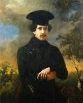 П.Тюрин. Портрет Сергея Алексеевича Зубова. Около 1843 года. Холст, масло