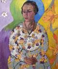 А.Лентулов. Портрет Анны Сведомской. Около 1915. Холст, масло