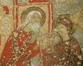 Фрагмент росписи церкви Чавушин.  Х век. Район Гёреме. Каппадокия
