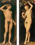 Лукас Кранах Старший. Диптих «Адам» и «Ева». Около 1530. Доска, масло. Музей Нортона Саймона (США)