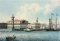 Санкт-Петербургская биржа. 1840-е годы. Литография М.Иванова