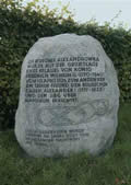 Мемориальный камень в Русской колонии Александровка в Потсдаме