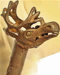 Навершие в виде головы северного оленя. Бронза, литье. VIII–IX века